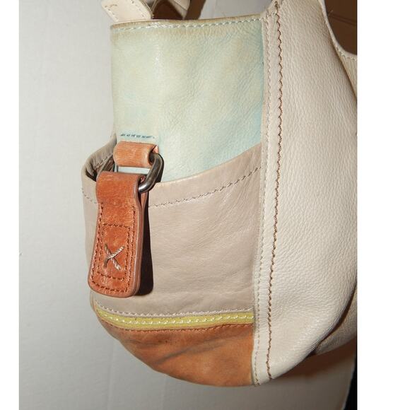The Sak Leather Shoulder Handbag Color Block - Picture 10 of 12